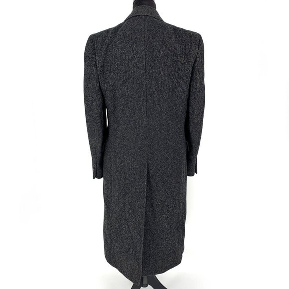 YSL Saint Laurent Wool Long Trench Coat Vintage - Picture 5 of 7